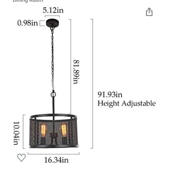4-Light Industrial Pendant Light - Picture 4 of 10
